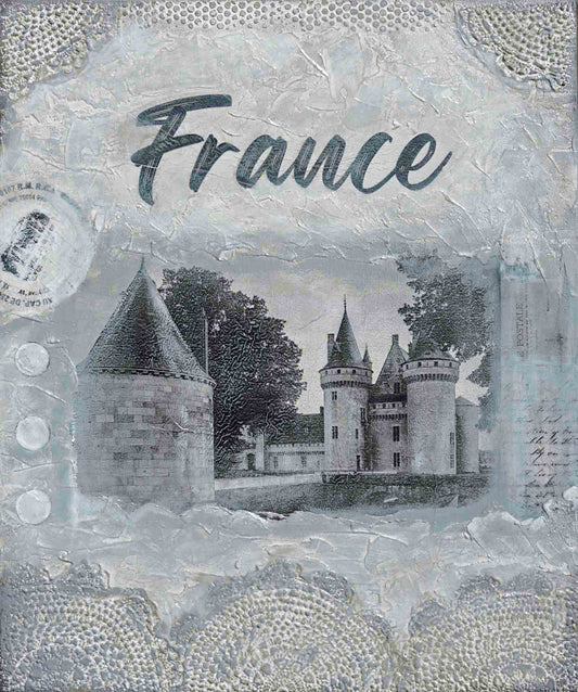 Dreaming of France, painting on canvas