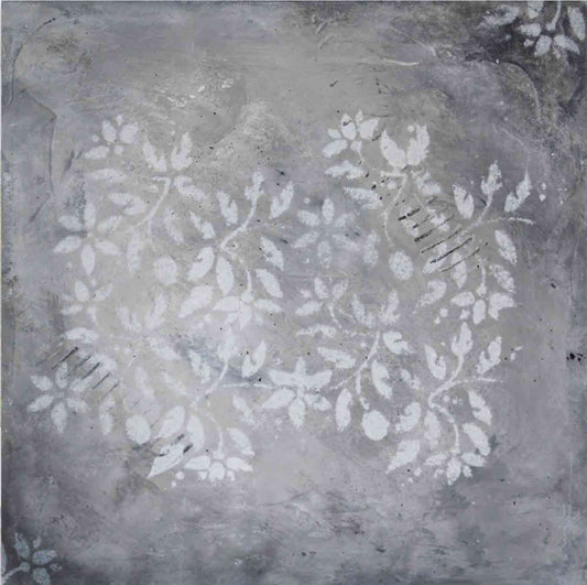 Fleur Blanc, painting on canvas