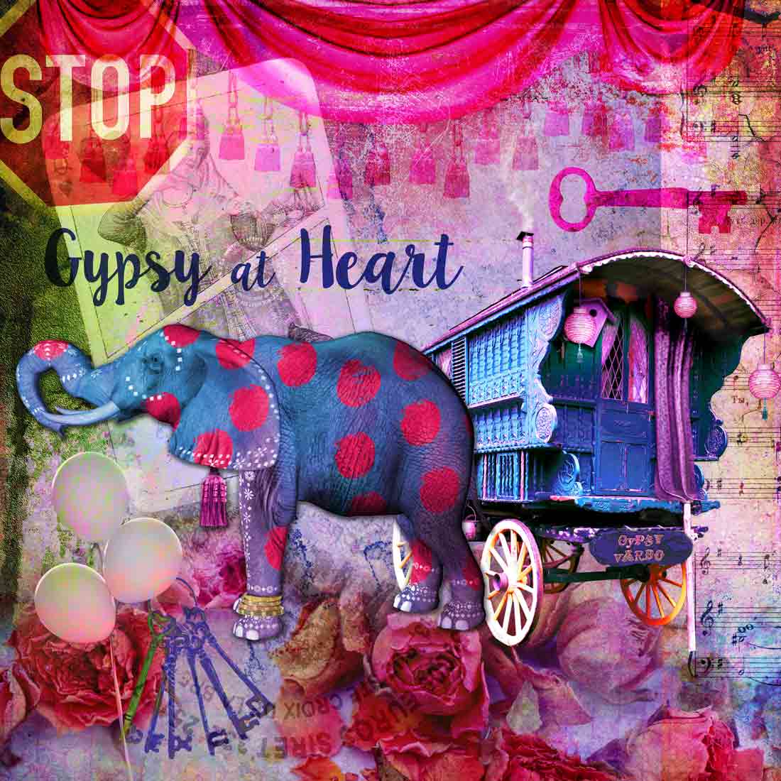 Gypsy at Heart, metal print