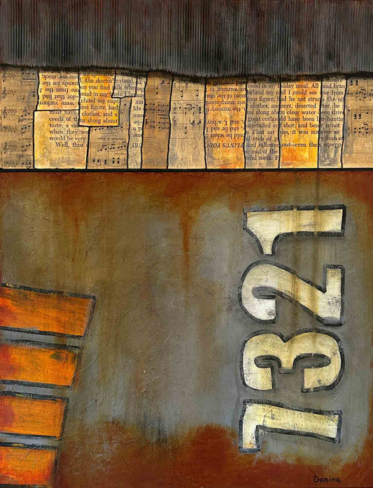 For the Love of Rust, painting on canvas