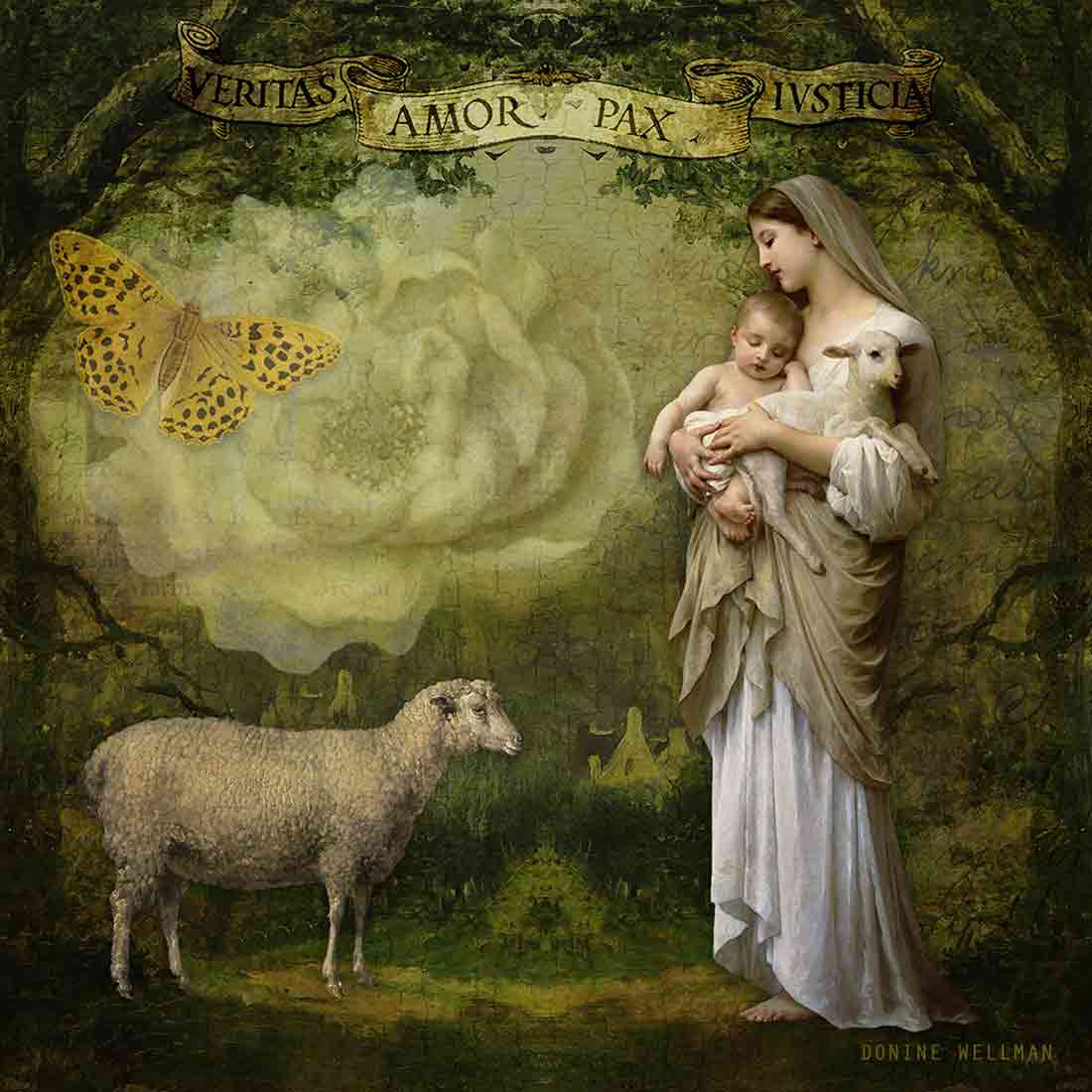 Pastoral Peace, metal print