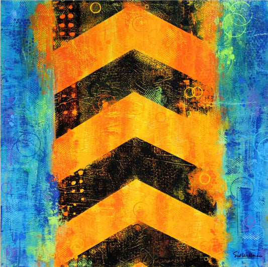 Chevron, canvas painting