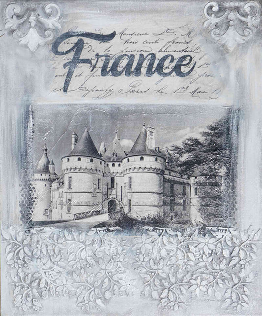 France, painting on canvas