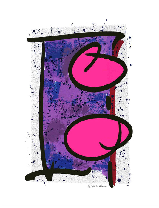 Purple Thing, silk-screened print