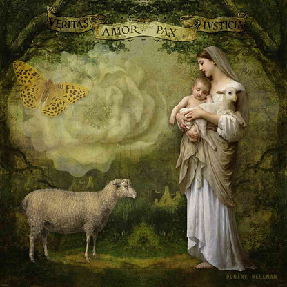 Pastoral Peace, metal print