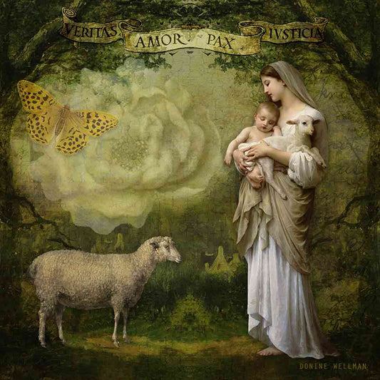Pastoral Peace, metal print