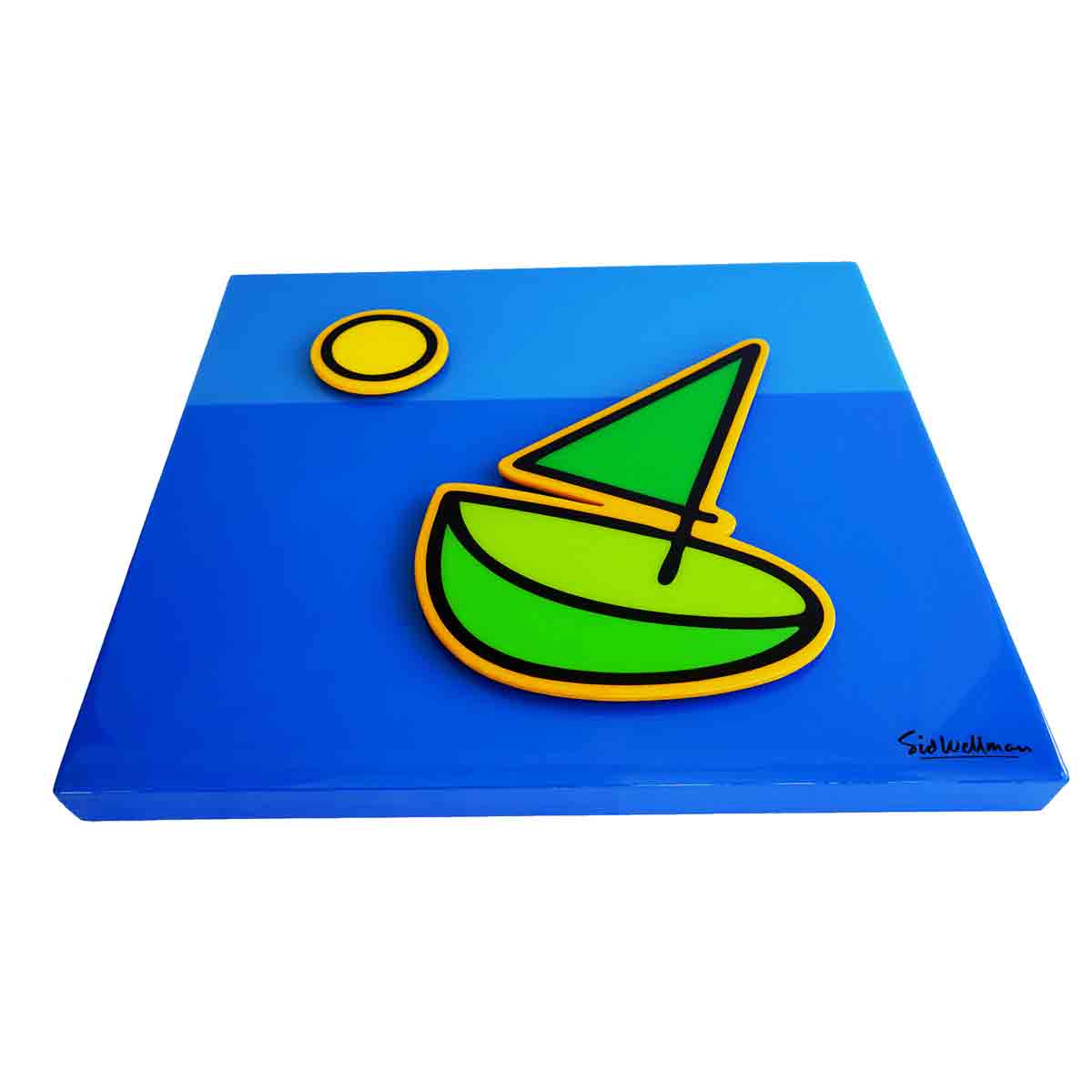 Happy Sails, painting on panel