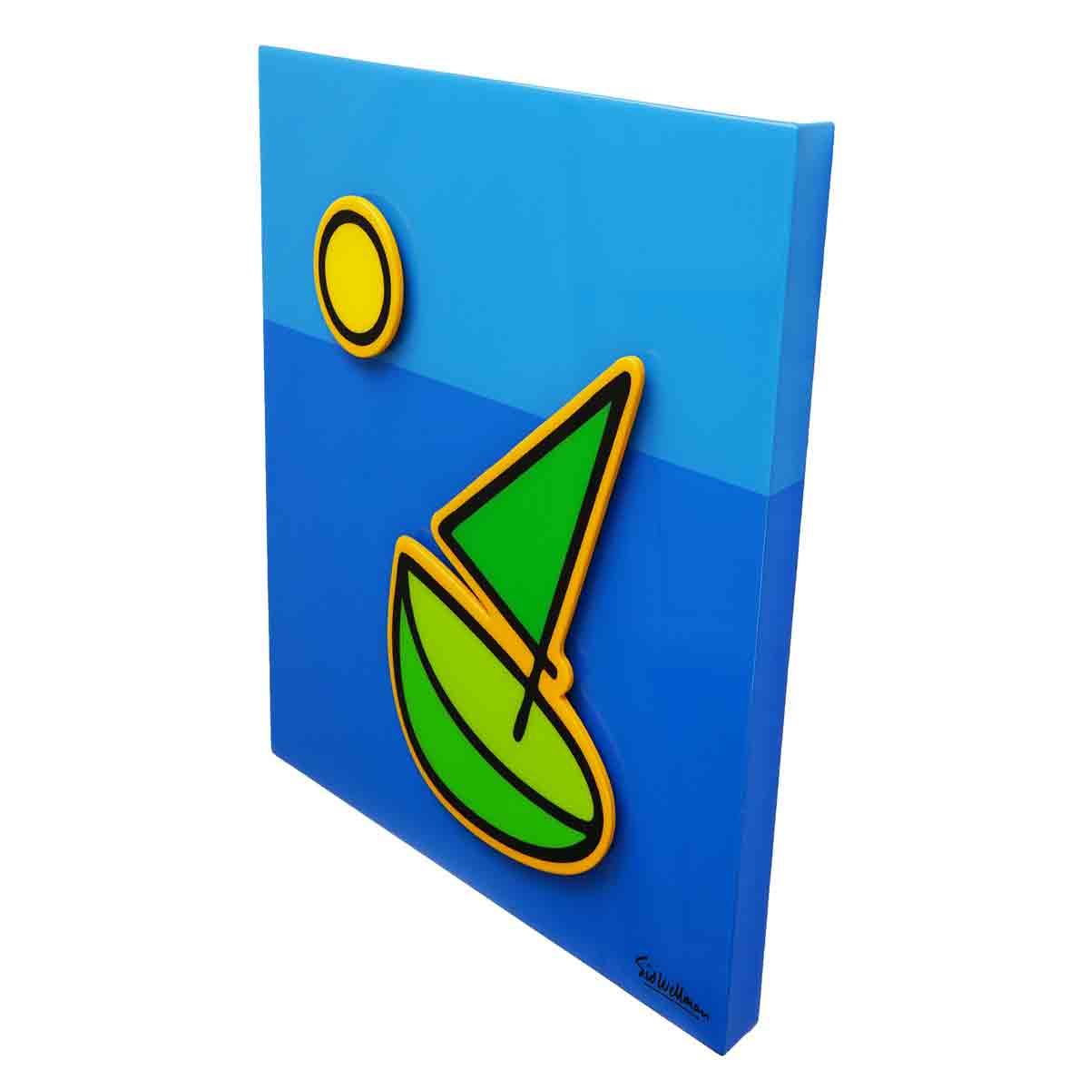 Happy Sails, painting on panel